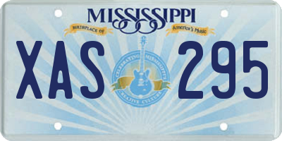 MS license plate XAS295
