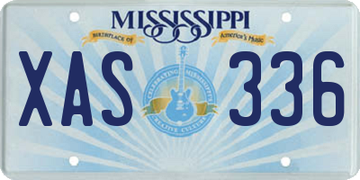 MS license plate XAS336