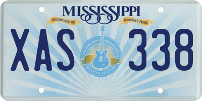 MS license plate XAS338
