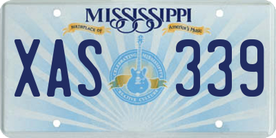 MS license plate XAS339