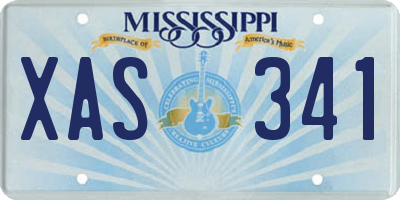 MS license plate XAS341