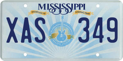 MS license plate XAS349