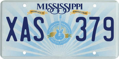 MS license plate XAS379