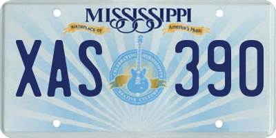 MS license plate XAS390