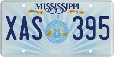 MS license plate XAS395
