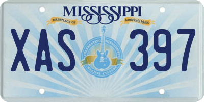 MS license plate XAS397