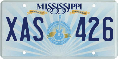 MS license plate XAS426