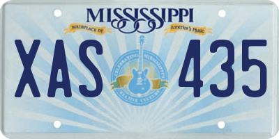 MS license plate XAS435