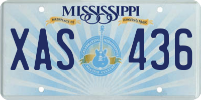 MS license plate XAS436
