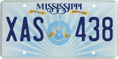 MS license plate XAS438