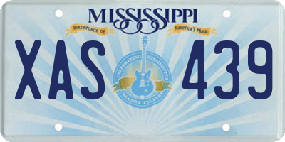 MS license plate XAS439