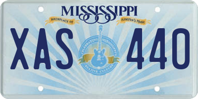 MS license plate XAS440