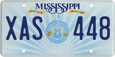 MS license plate XAS448