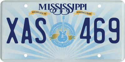 MS license plate XAS469