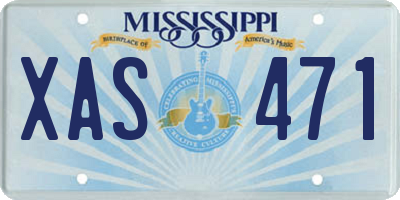 MS license plate XAS471