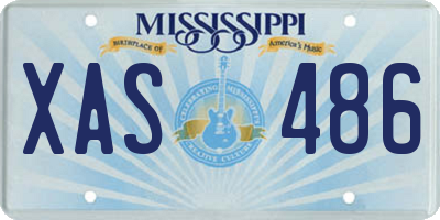 MS license plate XAS486