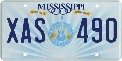 MS license plate XAS490