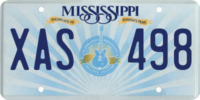 MS license plate XAS498
