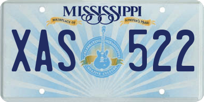 MS license plate XAS522