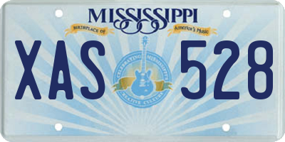 MS license plate XAS528