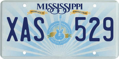 MS license plate XAS529