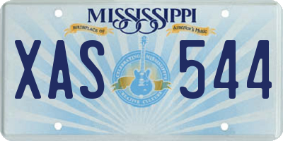MS license plate XAS544