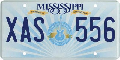 MS license plate XAS556