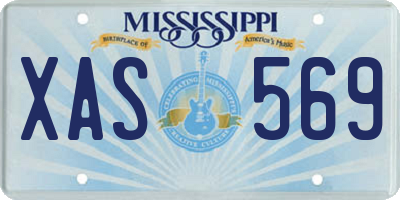 MS license plate XAS569