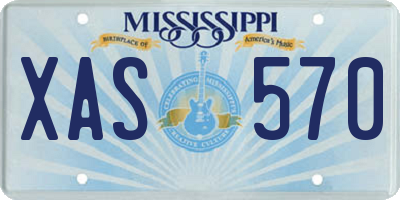 MS license plate XAS570