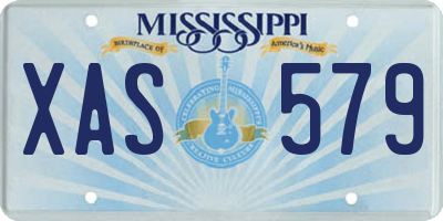 MS license plate XAS579