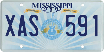 MS license plate XAS591