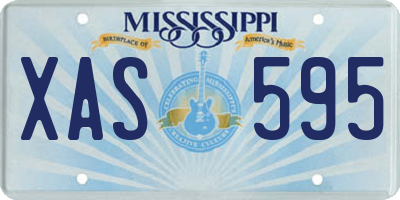 MS license plate XAS595