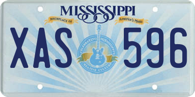 MS license plate XAS596
