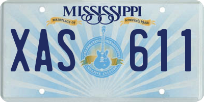 MS license plate XAS611