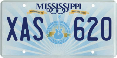 MS license plate XAS620