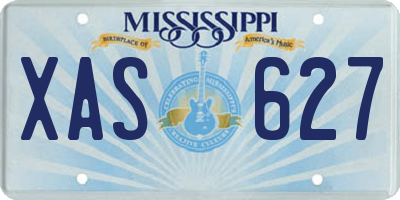 MS license plate XAS627