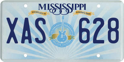 MS license plate XAS628