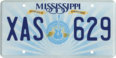 MS license plate XAS629