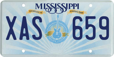 MS license plate XAS659