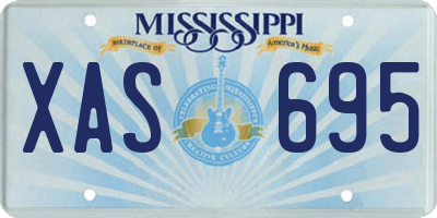 MS license plate XAS695