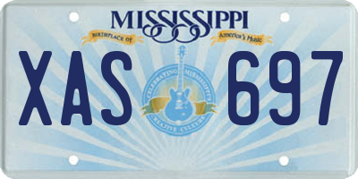 MS license plate XAS697