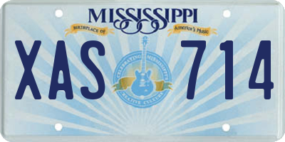 MS license plate XAS714
