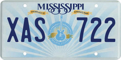 MS license plate XAS722