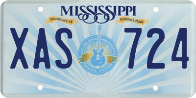 MS license plate XAS724