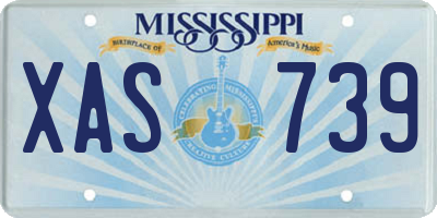 MS license plate XAS739