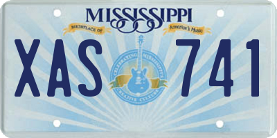 MS license plate XAS741