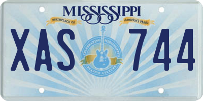 MS license plate XAS744