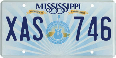 MS license plate XAS746
