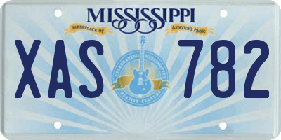 MS license plate XAS782