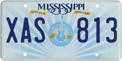 MS license plate XAS813